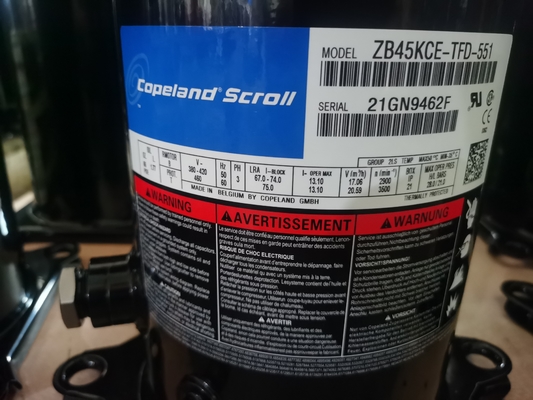 خرید کمپرسور تبرید 3 فاز کوپلند 12HP 121000BTU ZP143KCE-TFD رنگ مشکی online manufacture