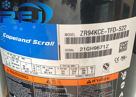 خرید کمپرسور اسکرول سری Copeland ZR94KCE-TFD-522 ZR 8HP با کارایی بالا مرحله 3 online manufacture