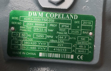 خرید کمپرسور برودتی نیمه گرمکنی Copeland DWN نیمه گرمسیری R22 4DR3-3000-TSK-232 30HP online manufacture