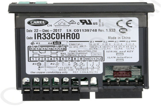 خرید کنترل کننده رطوبت دما 8A CCC Carel IR33C0HR00 online manufacture