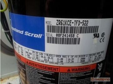 خرید 5HP Refrigeration Copeland scroll compressor ZR61KCE-TFD-522 China ( Mainland ) online manufacture