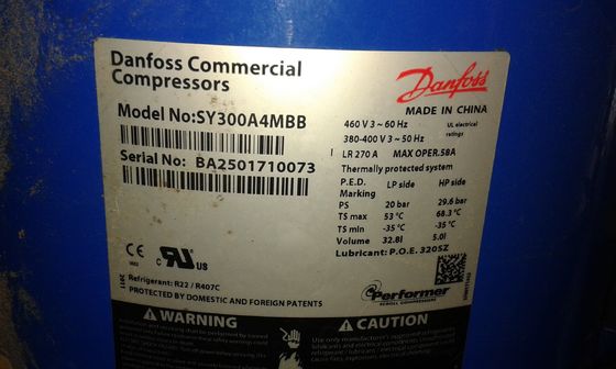 خرید Lubricated Style 25HP R22 R407C  Hermetic Compressor SY300A4MBB Low Noise online manufacture