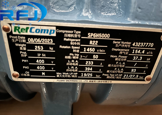 RefComp کمپرسور نیمه هرمتیک SP6H5000 اصلی جدید