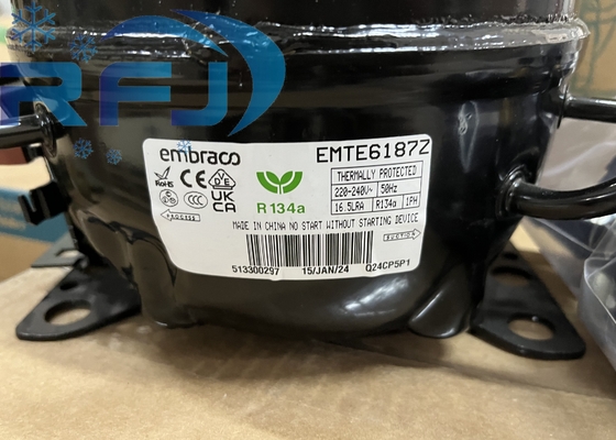 کمپرسور Embraco Aspera EMTE6187Z خنک کننده R134a هرمیک متقابل