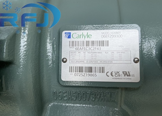 کمپرسور پیستون درجه صنعتی کارلایل 06EF299300 با آزمایش PSI/KPA 3 PH