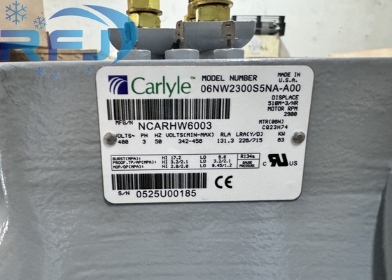 06NW2300S5NA-A00 85HP کمپرسور خنک کننده پیچ کارلایل با ماده خنک کننده R134A