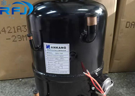 3.5 HP R404a QR3-74A کمپرسور خنک کننده پیستون انکانگ برای 220-380V 3PH 50Hz یا 380-460V 60Hz