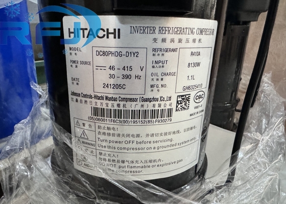 R410A یخچال AC رول کمپرسور HITACHI DC80PHDG-D1Y2 برای نیازهای خنک کننده