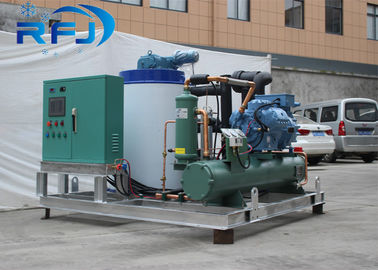 دستگاه تولید یخ سازهای پوسته پوسته ای لوله های صنعتی 1-60t / 24h 380V / 50HZ با گواهینامه CE