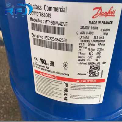 کمپرسور خنک کننده صنعتی صنعتی Maneurop MTZ22JC4BVE MTZ22-4VM 2HP R404/R134a
