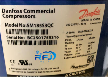 کمپرسور تبرید صنعتی Sm185s4rc برای تهویه مطبوع R22 اتاق سرد فریزر