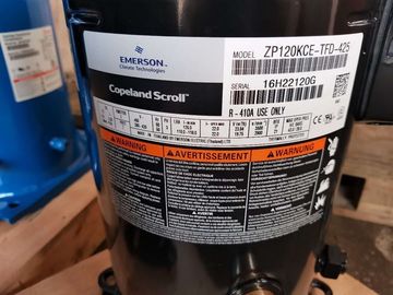 کمپرسور تبرید پیمایش پیمایش ضد خوردگی Copeland 10HP R410 ZP120KCE-TFD-425