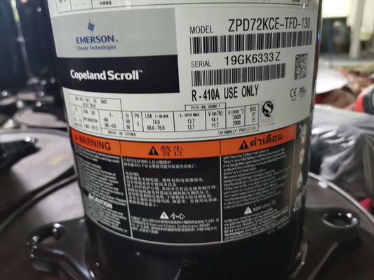 کمپرسور تهویه مطبوع HVAC ZPD72KCE-TFD-130 6HP کوپلند